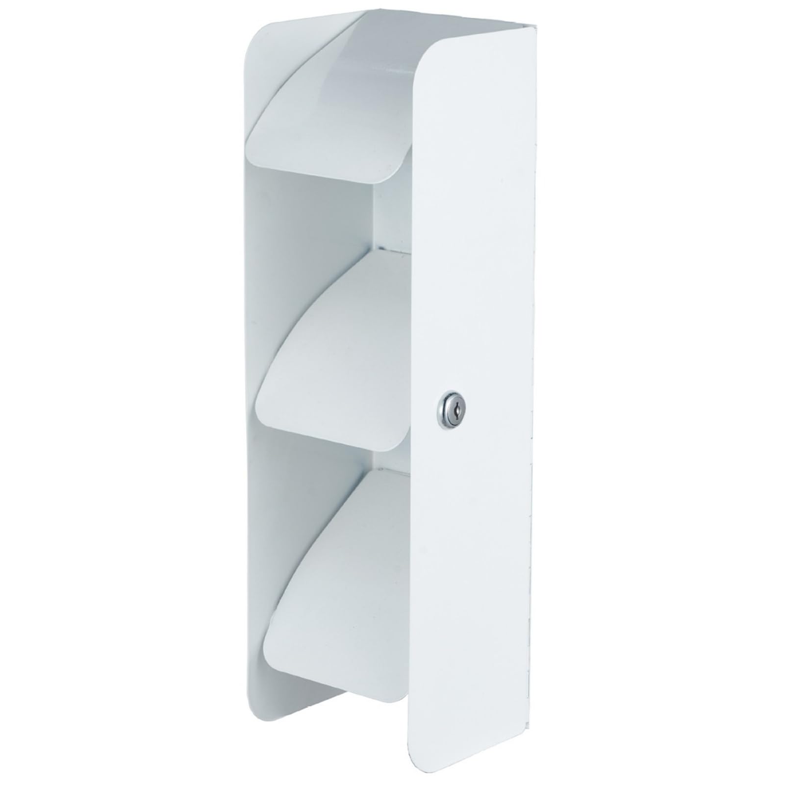 Toilettenpapierspender für öffentliche Toiletten mit sicherem Schloss, Wandmontage, Jumbo Rollen Toilettenpapierspender aus Edelstahl, C