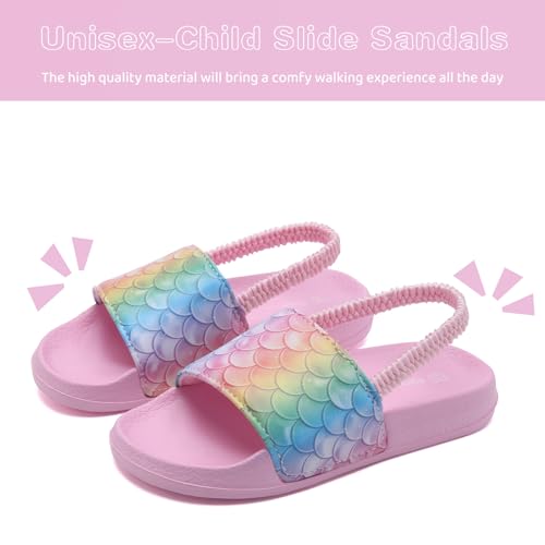 Image of WateLves Toddler Boys Girls Slides Sandals for Swim Beach Kids Water Shoes Casual Summer Slippers
