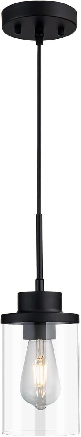 Modern Black Farmhouse Clear Glass...