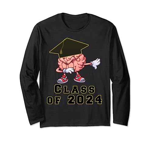 Clase de graduación de dabbing de 2024 Regreso a la escuela último año Manga Larga