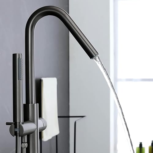 Mitigeur de baignoire cascade avec douchette à main pivotant - 3