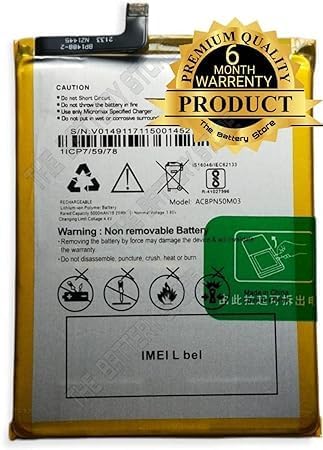 Image of Original ACBPN50M03 Battery for Micromax Bharat 5 Infinity Edition Q4204 Battery with 6 Month Warranty** (SEP056)