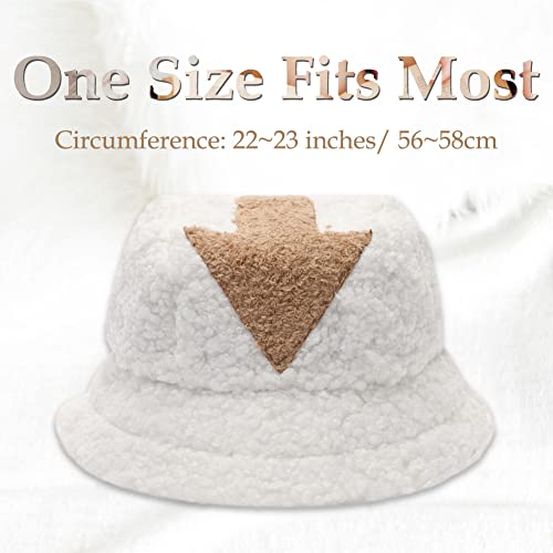 Image of Bucket Hat Women Furry Fuzzy Bucket Hats for Ladies, Winter Warm Fluffy Plush Faux Fur Hat for Women