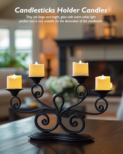 Homemory H2450BKQDLKYK12-NB 400+ Hour Timer Remote Control Flameless Votive Candles thumb #4