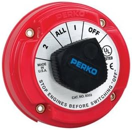 Perko 8503DP Medium Duty Battery Selector Switch w/Alternator Field Disconnect w/o Key Lock