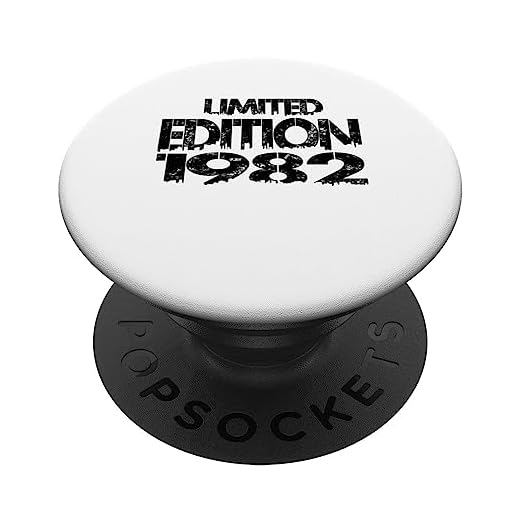 Edición limitada 1982 Cumpleaños 1982 Vintage 1982 PopSockets PopGrip Intercambiable