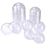 decorar bolas navidad porexpan Moldes para bombas de baño para múltiples usos: estos moldes de plástico se pueden aplicar una y otra vez, el ácido cítrico en los ingredientes de la bomba de baño no se oxida y mancha tus bombas. No solo de bombas de baño DIY, sino también decoraciones de bola de decoración de Navidad y fiestas.