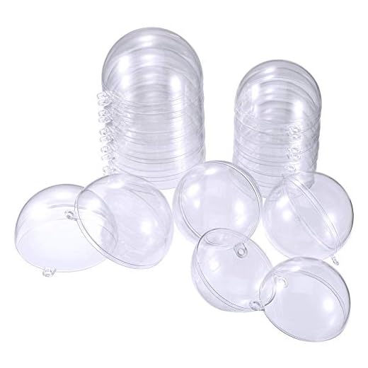 Moldes de plástico transparente para bombas de baño, 70 mm, para decorar tus propios hizzles, decoración de bolas de Navidad y bodas (30 unidades)