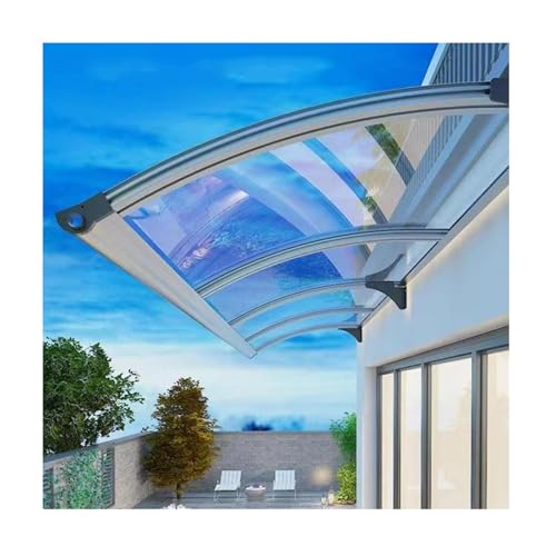 Auvent de porte d'entrée aluminium marquise polycarbonate pour fenêtre