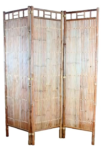Hogar y Mas BIOMBO Separador Decorativo CAÑAS 170X135CM BAMBÚ