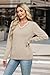 Womens Sweater Fall Sweaters for Women 2025 V Neck Pullover Sweaters for Women Early Fall Fashion 2025 Teacher Outfits Womens Tops Apricot M