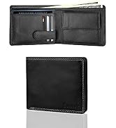 Succor Genuine Leather Men's Wallet - Slim RFID Blocking Bifold With Zipper Pocket, 9 Card Slots, Olive - View #8