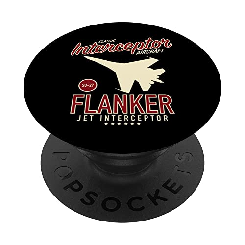 SU-27 Flanker PopSockets Swappable PopGrip, Black