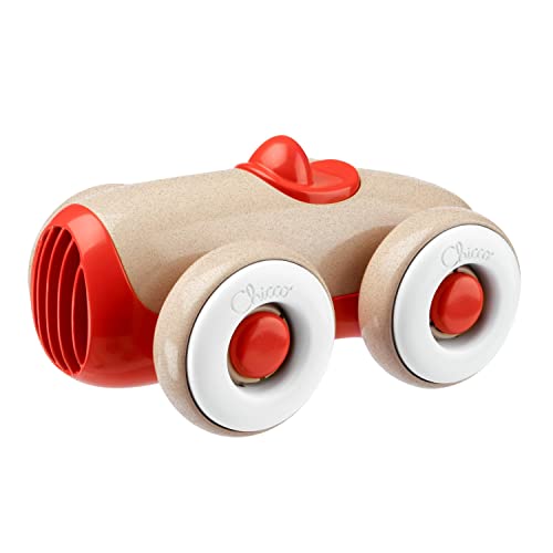 Chicco Car Eco+, Voiture Enfant, Roues Libres, sans Peinture, Plastique recyclé et bioplastiques, Design rétro, Coordination œil-Main, fabriqué en Italie,...