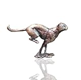 Schöne Liebe zum Detail. Gepard – Bronze-Miniatur-Wildtierfigur – Butler & Pfirsich