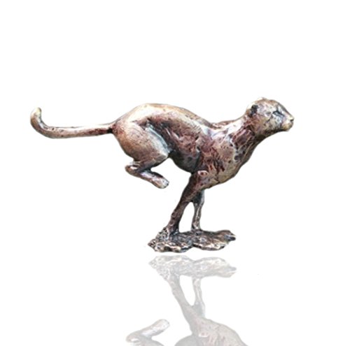 Gepard - Bronze-Miniatur-Wildtierfigur - Butler & Pfirsich Cover