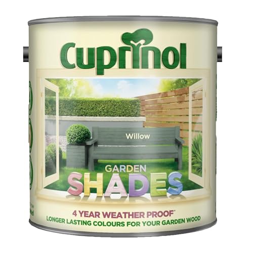 DUAYRA Garden Shades Paint | Quick Drying Water Based | For Garden Fence Shades Benches Terracotta Brick Stone | Exterior Wood Furniture | Long Lasting (Willow 1 Liter)