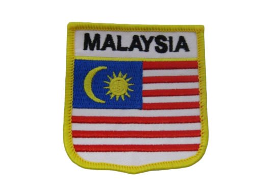 Malaysia Malaysian Country Flag Wholesale lot of 6 Iron On Patch BEST Garden Outdor Decor polyester material FLAG PREMIUM Vivid Color and UV Fade Resistant