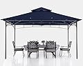 ABCCANOPY Gazebos for Patios 10x12 - Outdoor Steel Frame Gazebo for Lawn Backyard Garden Deck (Navy Blue)