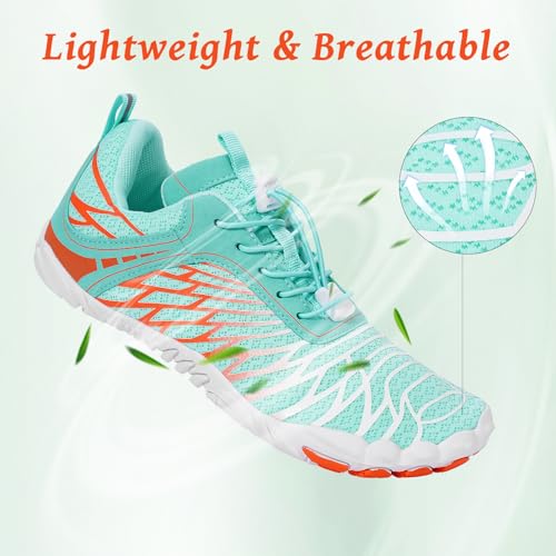 Image of Hike Barefoot Shoes, Pro Barefoot Shoes Women Men Footwear, Athletic Hiking Minimalist Water Shoe Breathable Quick Dry Zero Drop Trail Running Shoe with Non-Slip Sole & Wide Toe Box