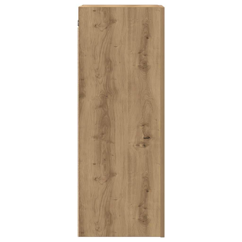 vidaXL Mobile TV Rovere Artigianale 30,5x30x90 cm in Legno Multistrato, mobiletto, mobiletto HiFi, Mobile per dispositivi multimediali, Supporto TV