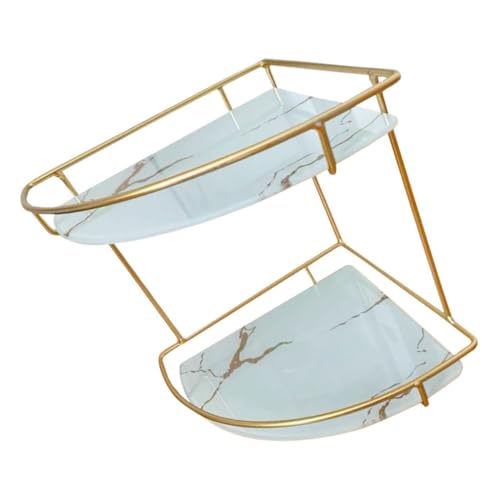 Estante de esquina para baño triangular Alasum: almacenamiento de dos capas 2
