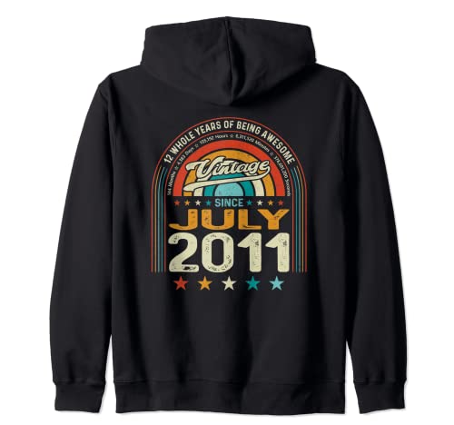 Cumpleaños 12 años de ser impresionante, nacidos en julio de 2011 Sudadera con Capucha