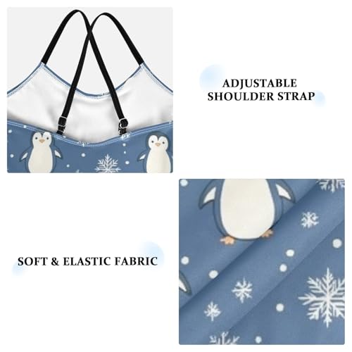 Penguins Girls One Piece Swimsuits Quick Dry Beach Swimwear Bathing Suit4