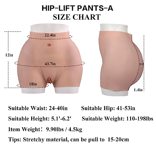 Image of Silicone Panty Big Butt Lifter Hip Enhancer Crossdressing Underwear for Crossdressers Transgender Dragqueen
