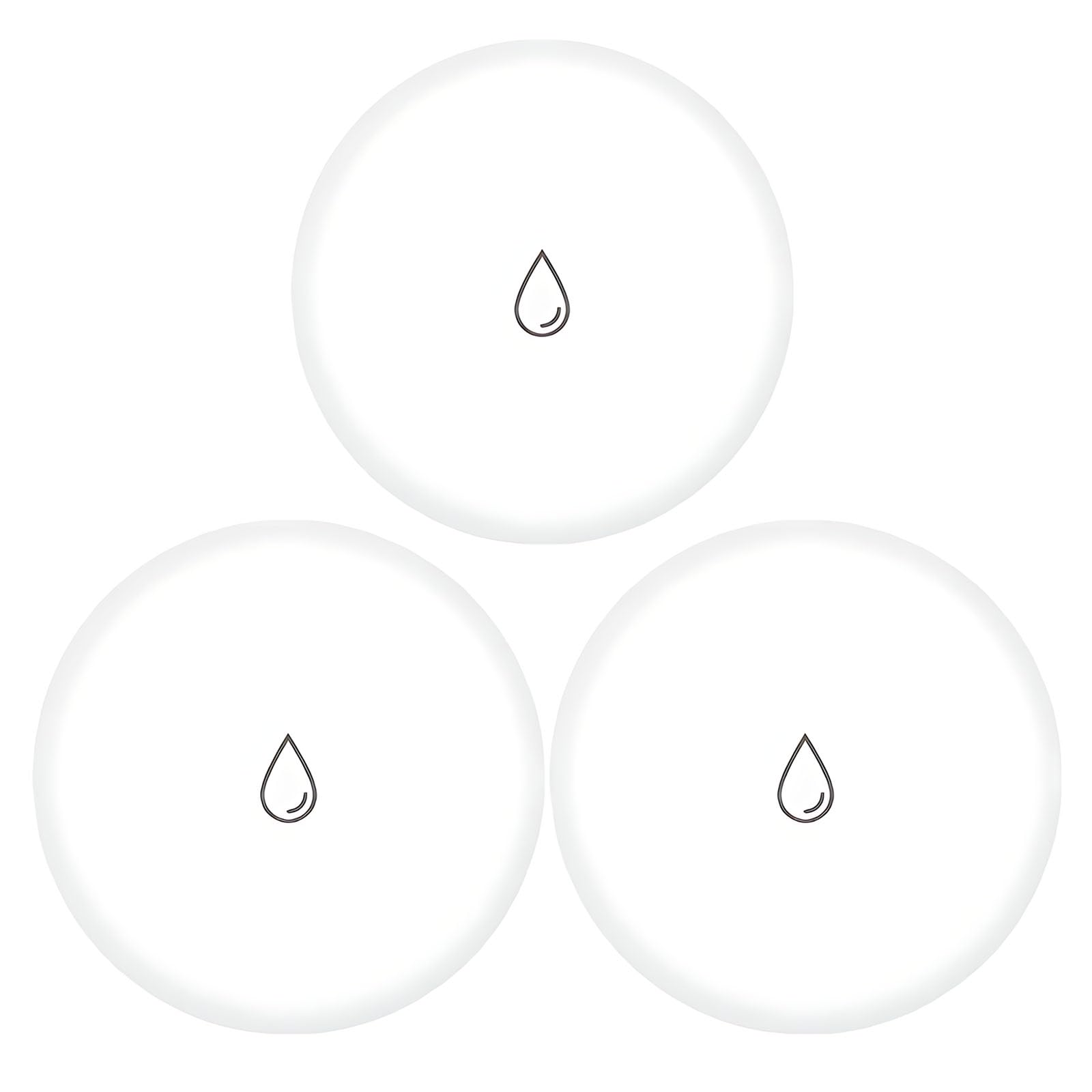 Zigbee - Confezione da 3 sensori d'acqua wireless, rilevatore di perdite d'acqua per casa intelligente, allarme in tempo reale, monitoraggio remoto, mini formato ABS, durata della batteria fino a 1