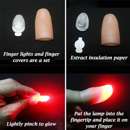 Luci per Pollice Magico, Magic Thumb Light, Finger...