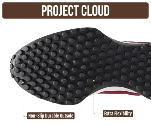 Image of Project Cloud Trendy Fashion Sneakers for Women 2026 - Memory Foam and Non-Slip Comfortable Casual Ladies Shoes for Womens Fashion Sneakers - Lightweight Lace-up Shoes (Lecco)
