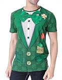 Funny World St. Patrick's Day Shirt Men's Leprechaun Costume Green T-Shirts, 4X-Large, Whiskey