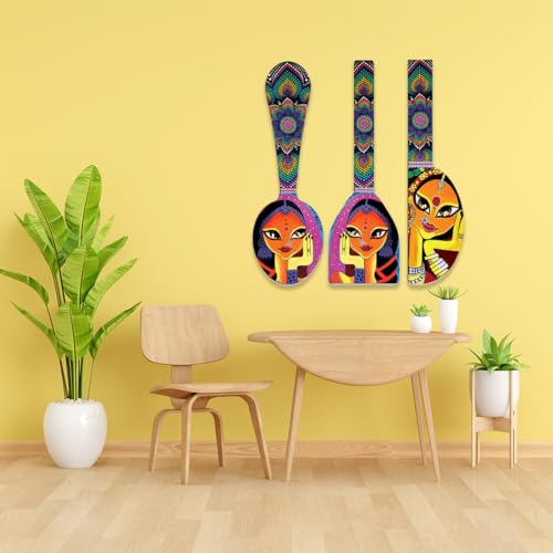Image of CAPIO ART Welcome Wooden Quote Wall Hanging Decoration Items for Home Decor | Mdf Art for Living Room & Bedroom | Decorative Item for Office & House | Gifts Modern Wood Hanger - Spoon-6