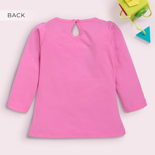 Image of LuvLap Baby Girls 100% Cotton Full Sleeve Girls Top, Pack of 02