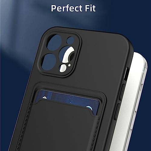 Étui portefeuille iPhone 12 Mini silicone liquide housse de poche mince vert