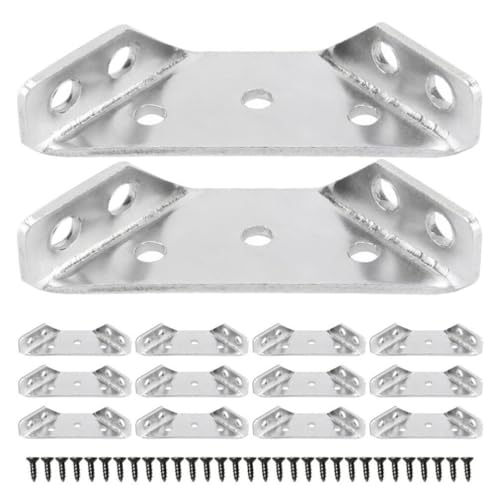 Housoutil Cabinet Corner Braces Stainless Steel 1 Set Wall Shelf Connectors Easy Install