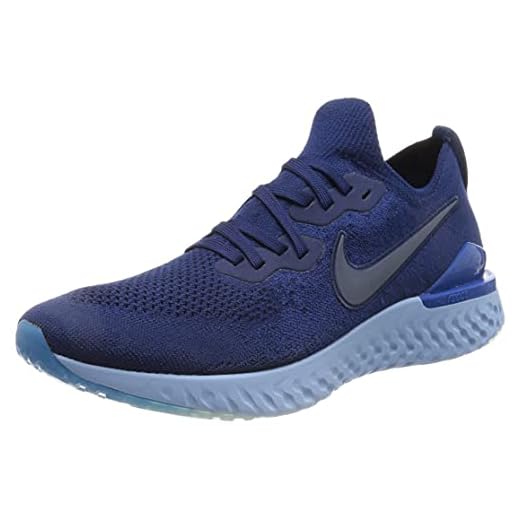 NIKE Epic React Flyknit 2 träningsskor för män, marinblå, 40.5 EU