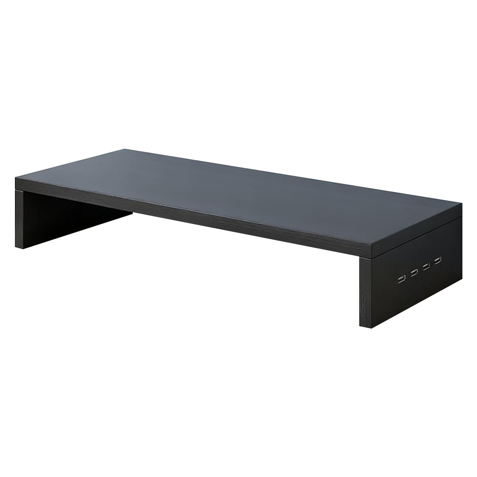 Monitor komputerowy Riser, koncentrator USB – do ergonomicznej konfiguracji biurka, podwyższony do drukarki - laptopa - stacja robocza studyjna 19,69 x 7,87 x 3,03 , drewno, komponenty