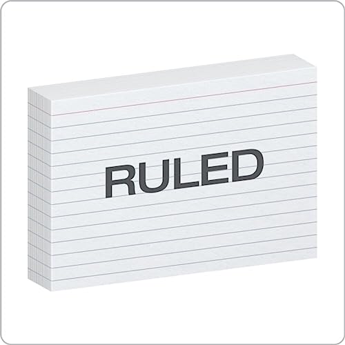 Oxford 4" x 6" Ruled White Index Cards, 100/Pack image 2