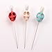 BLESSUME 7pcs Candle Magick Ritual Pins Skull Top (Multi)