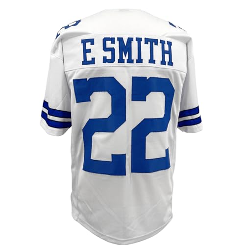Emmitt Smith Jersey White Dallas | Unisex Adult Sizes S-5XL Unsigned Custom Sewn Stitched