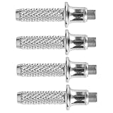 Beatifufu ハイキングスティック 交換可能な金属チップ 4個入り タングステン鋼ロッドチップ ウォーキングポールの長寿命化に