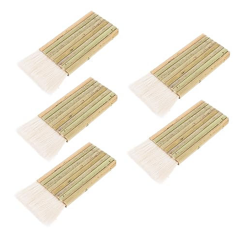 CORHAD 5piezas Pinceles De Punta De Lana Unidades para Fácil De Sostener Adecuado para Artística