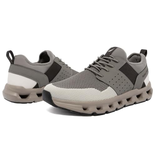 Image of Nautica Mens Running Sneakers Sport Fashion Lace-Up Athletic Soft Shoes for Gym Tennis Men - Cushioned, Breathable, Lightweight & Comfortable