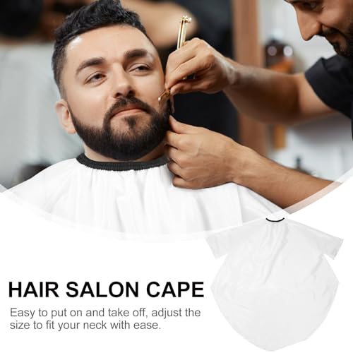 Capa para corte de cabello impermeable Alipis blanca para adultos miniatura 6