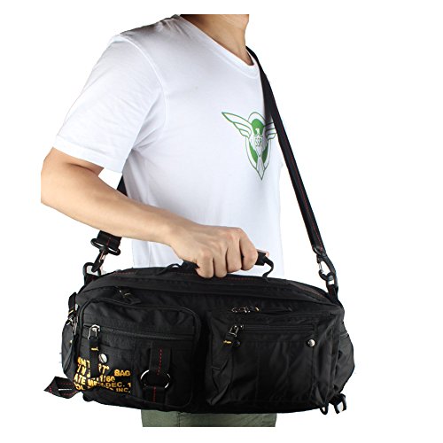 Innturt Nylon Duffel Bag Duffle Messenger Multi-Purpose Backpack Travel Sports Black #TOP6