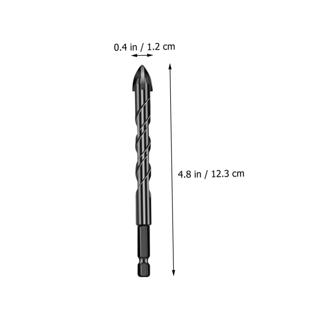 LIFKOME 7pc Set Masonry Drill Bits 4-Blade Drills for Tile Glass Ceramics Spiral Hole Opener High-Performance Tiling Tools
