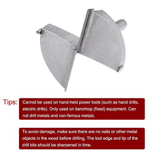 Sourcing map Forstner Trapano Punte 75mm