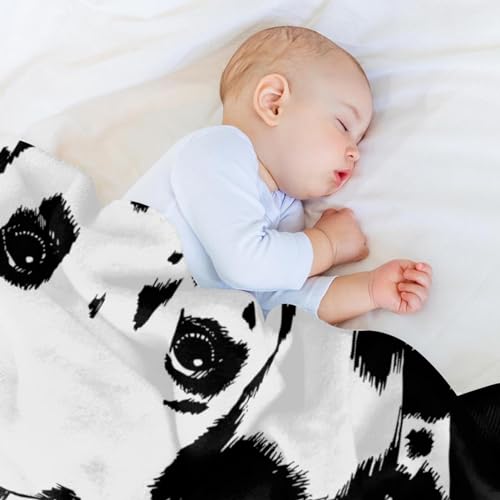 Couverture polaire en microfibre légère Plaid dalmatien canapé et lit - 7
